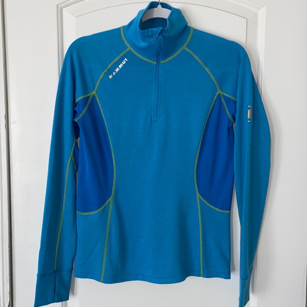 Mammut Alpine Underwear base layer 1/4 zip shirt M